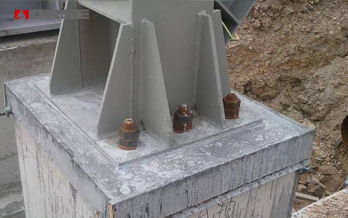 Anchoring structural steel connections Anchoring structural steel connections