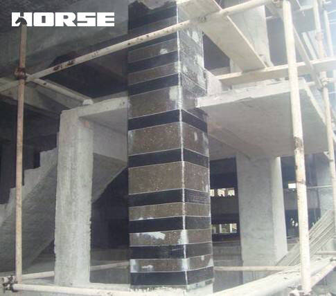 Column reinforced with carbon fiber reinforced polymer Column reinforced with carbon fiber reinforced polymer