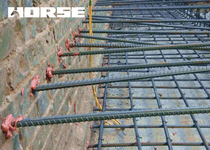 planting steel bars