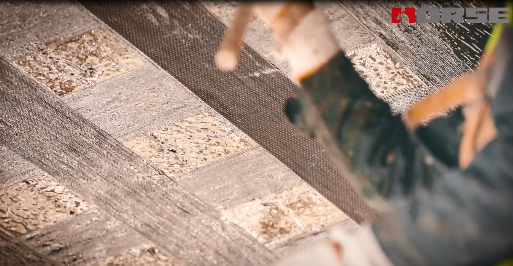 Carbon fiber strengthening slab