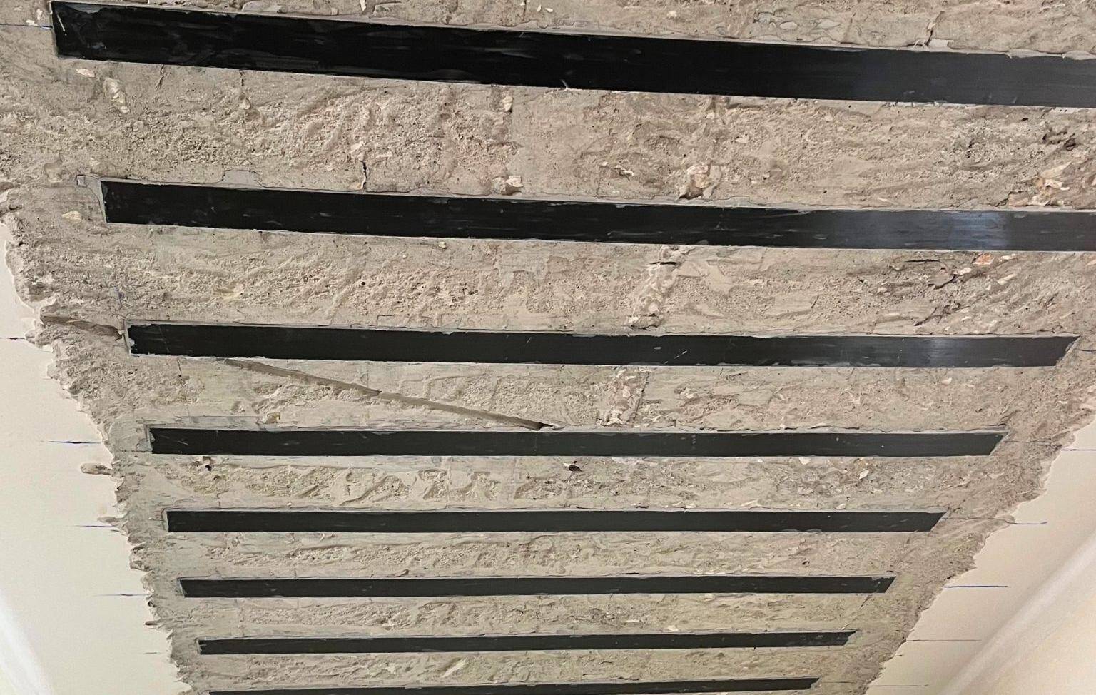 Structural Reinforcement of the Hotel with 1.4mm Carbon Fiber Laminate