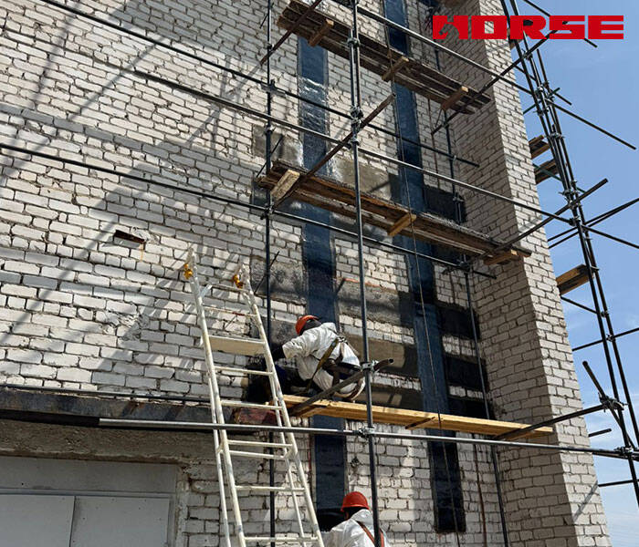 reinforcement for masonry structures by carbon fiber sheet