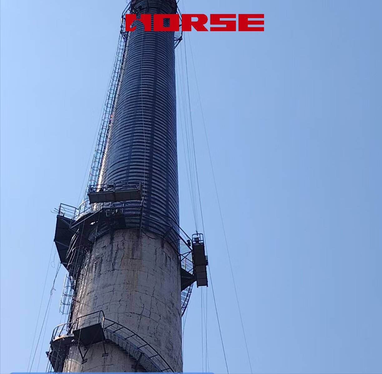 Chimneys & Smoke Stacks Repair By Carbon Fiber Reinforced Polymer(CFRP)