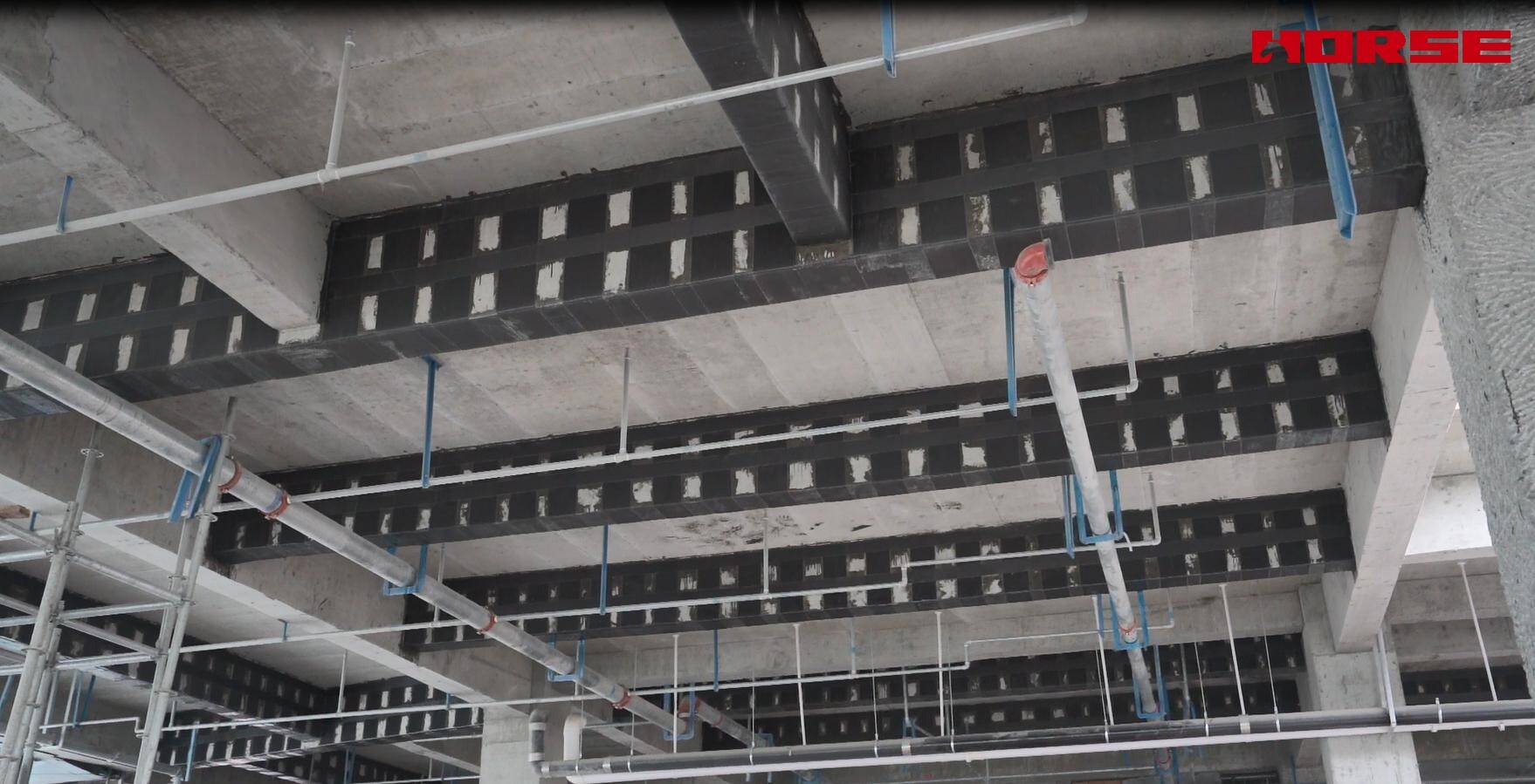 Carbon Fiber Reinforced Four-Story Concrete Railway Station