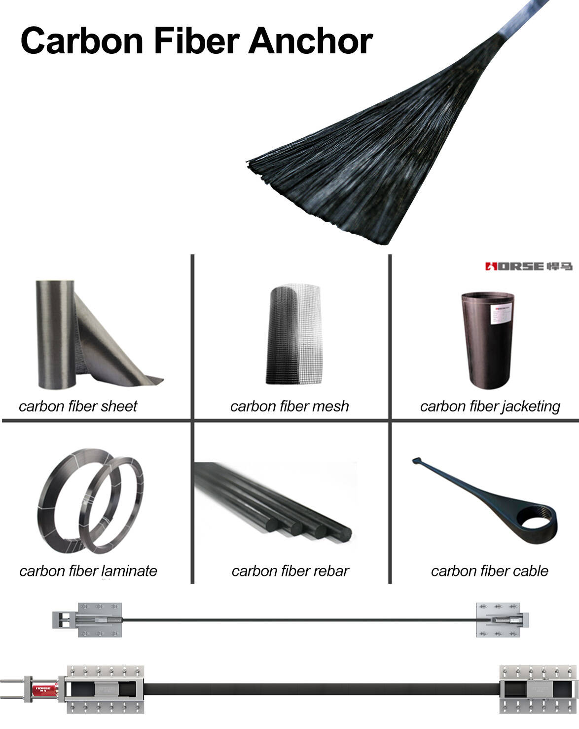 Horse Construction carbon fiber strengthening products
