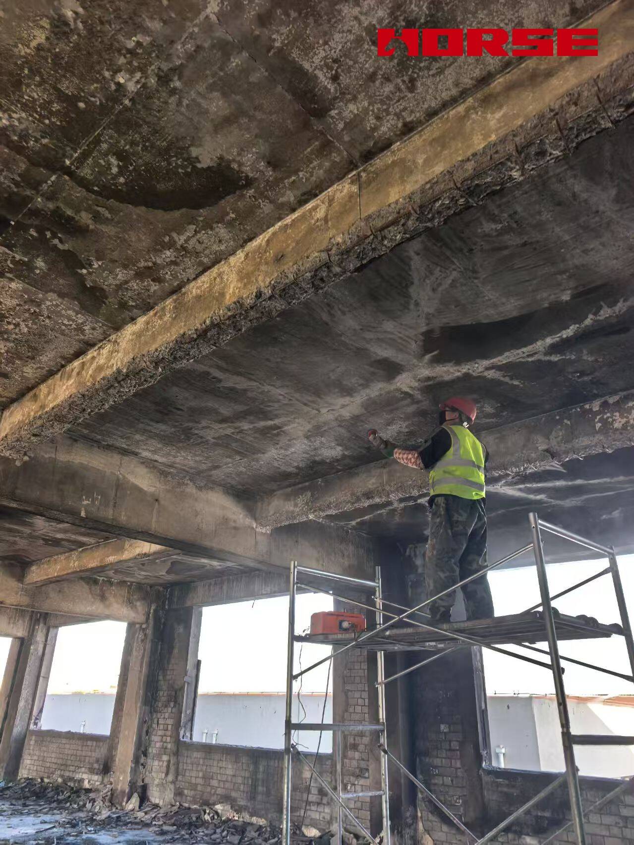 Carbon Fiber Repair and Reinforcement of Industrial Factory Structures Damaged By Fire Carbon Fiber Repair and Reinforcement of Industrial Factory Structures Damaged By Fire