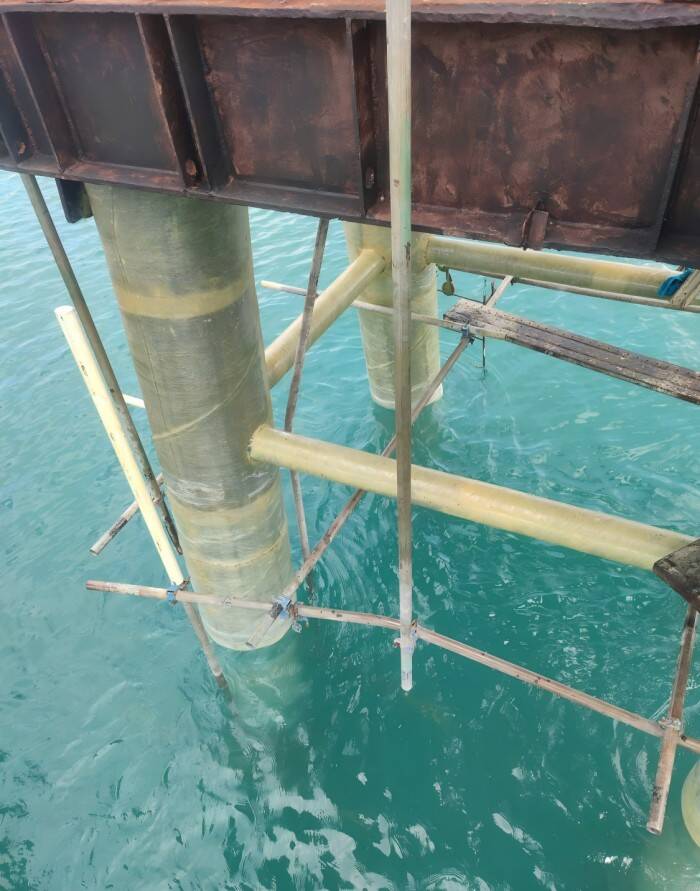 FRP Composite Strengthening Port Terminal in Indonesia