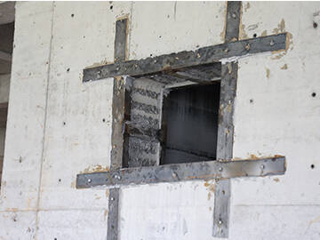 International Hotel reinforcement-reinforcing the opening