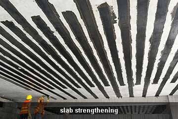 unidirectional carbon fiber sheet concrete repair