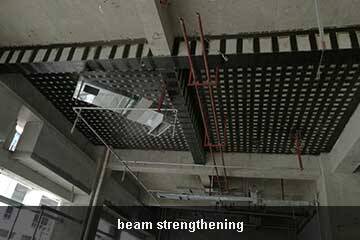 beam retrofit by ud carbon fiber sheet