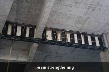 carbon fiber concrete beam