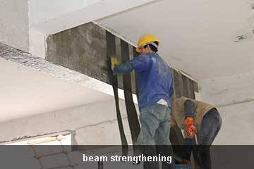 carbon sheet concrete strengthening