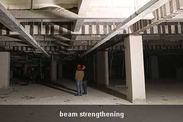 beam repair by steel plate